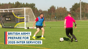 British Army prepare for Inter Services clash against RAF