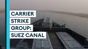 Timelapse: CSG21 sails through Suez to Mediterranean