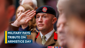 UK falls silent to pay its respects on Armistice Day