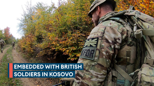 On patrol in Kosovo - 25 years after the war ended