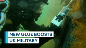 Military trials underwater glue to quickly repair kit 