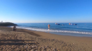 Serving Personnel Take Part In Episkopi Bay To Bay Swim