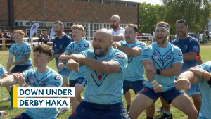 RNZAF Rugby League face down rivals with fierce Haka