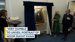 Queen unveils portrait of remarkable WW2 British resistance agent