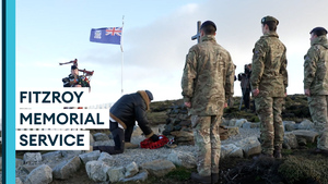 Veterans gather for Falklands memorial service