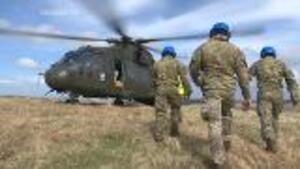 On Board The Merlins Preparing For The Ten Tors Challenge