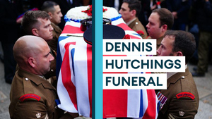 Veterans and military personnel attend Dennis Hutchings' funeral