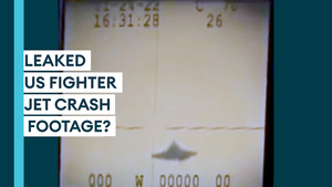 Does this leaked footage show US F-35 fighter jet crashing in flames?