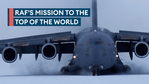 Operation Boxtop: C17 lands at Canadian Alert Force Station 