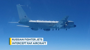RAF patrol confronted by Russian fighter jets over the Black Sea