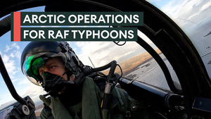 RAF Typhoons tackle the Tundra in spectacular cockpit footage 