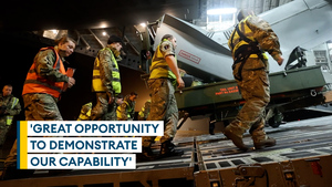 What 1 Air Mobility Wing's Air Movements Squadron have been doing while based at RAF Waddington