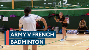 British Army lose badminton battle to French in Aldershot