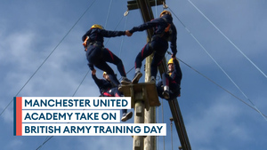Man Utd women's academy gets the British Army experience