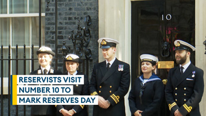 Reservists attend reception with Ben Wallace at Number 10