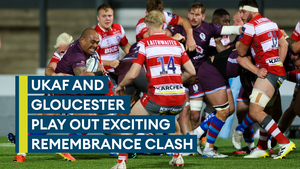 UKAF fight hard but fall short at Remembrance Rugby clash