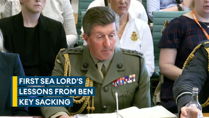 There are no excuses, First Sea Lord says, after predecessor's alleged actions