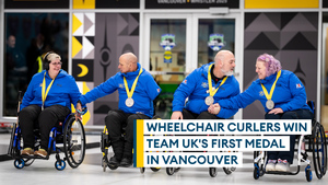 Wheelchair Curlers win Team UK's first medal at Invictus