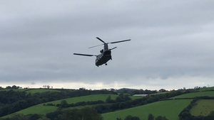 Chinook Retrieved After Being Stranded In Welsh Field