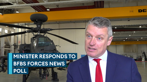 Minister 'sick and tired of armchair generals' as he responds to BFBS audience poll