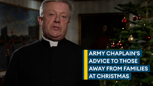 Army Chaplain delivers message to those separated from families at Christmas