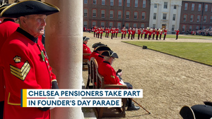 The King of the Belgians joins the Chelsea Pensioners to celebrate Founder's Day