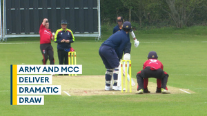 Army cricketers prepare for Lord's with dramatic MCC draw