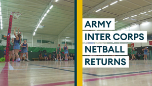 Army netballers battle in Inter Corps action