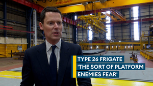 Minister says Navy's new Type 26s under construction will be a 'step change' in capability 