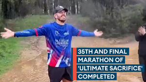 Veteran Brian Wood completes 35th – and final – marathon of fundraising challenge