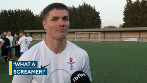'It's 1 in 100!': UKAF goalscorer explains his wonder strike against the Irish Defence Forces