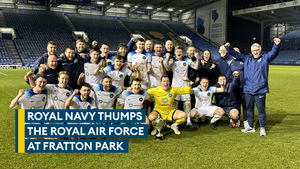 Royal Navy makes statement win over RAF at Fratton Park