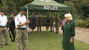 Duchess Of Cornwall Visits Rifles  For First Time As Regiment's Colonel-In-Chief