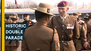 Historic double parade for the Queen's Gurkha Engineers