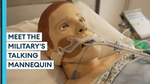 Meet the talking mannequin helping train the military's flying hospital