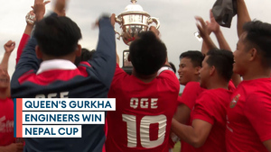 Queen's Gurkha Engineers wins Nepal Cup in exciting final