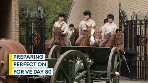 Behind the scenes as the King's Troop get parade-ready for VE Day 80
