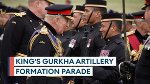 King Charles hails formation of Army's new close support artillery unit