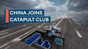 China's aircraft launch using electromagnetic catapult