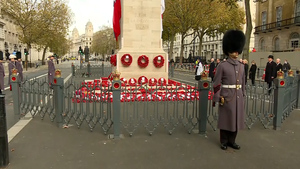Armistice Day Commemorations Held At Cenotaph