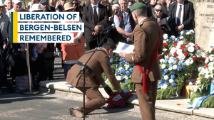 Commemorations held 80 years after British troops liberated Bergen-Belsen