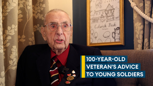 WW2 veteran shares advice for young soldiers as he reaches milestone 100 birthday