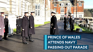 Prince William salutes newest naval leaders at passing-out parade