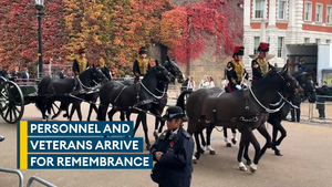 Thousands of veterans and personnel in London for Remembrance Sunday