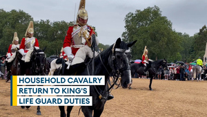 King's Life Guard duties handed back to Household Cavalry Mounted Regiment