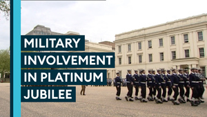 What's the military's role in the Queen's Platinum Jubilee?