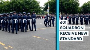 601 Squadron Royal Auxiliary Air Force receives new Standard
