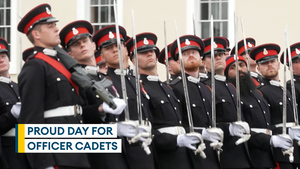 Officer cadets proud to pass out from Sandhurst 