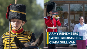 Military riders honour King's Troop soldier Ciara Sullivan