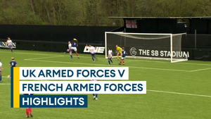 UK Armed Forces women taught a lesson in heavy defeat to French Armed Forces
